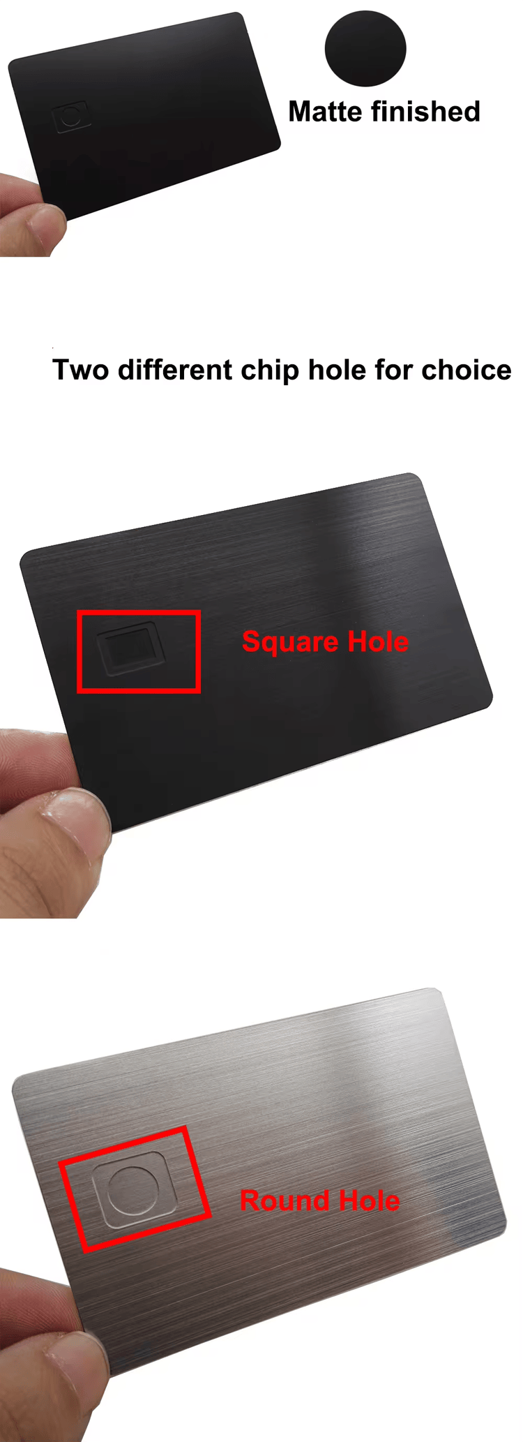 Specialtilpassede smarte metalkort til sikker adgang, vist med tydelige laserskårne detaljer til kontakt-IC-kort i metal.
