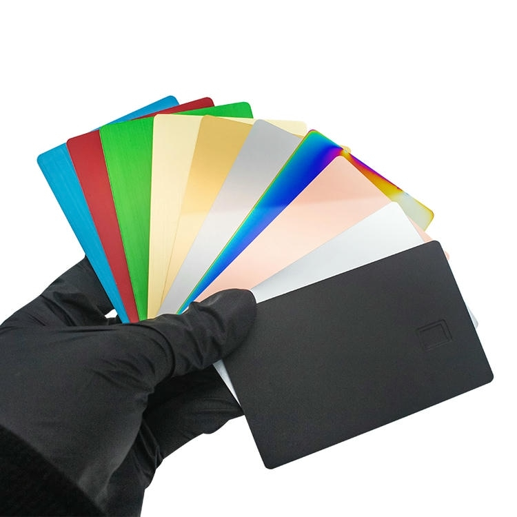 Tilpasset kontaktbaseret metal-IC-kort til sikker betaling med børstet metalfinish.