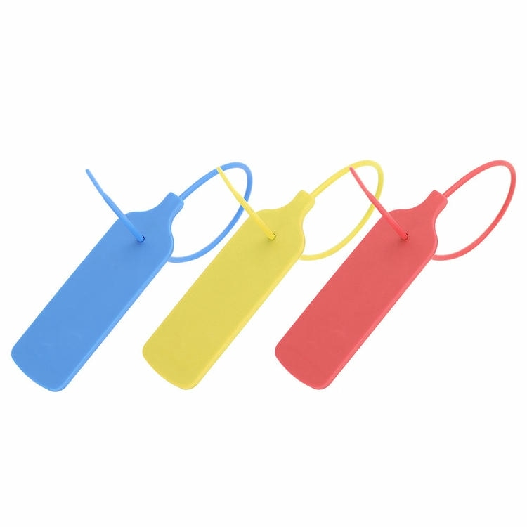 RFID-kabelbindertag til kabelsporing ved høje temperaturer vist med trykt logo til købere der sammenligner løsninger inden for RFID-kabelbindertags.