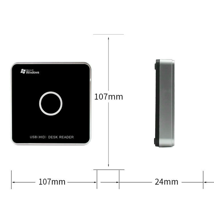 Demonstration af R17-A-læseren, der initialiserer RFID-nøglebrikker til et sikkert adgangskontrolsystem for kontorpersonale.