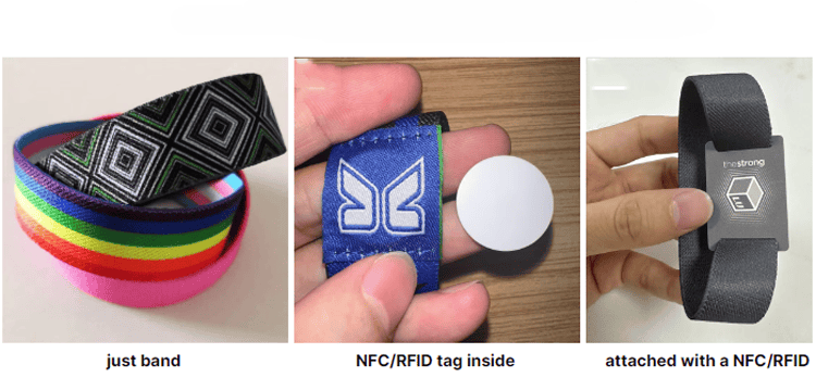 Elastiske RFID-armbånd til sikker adgangskontrol vist fra et tydeligt gæsteindtjekningsperspektiv til RFID-armbåndsanvendelser.