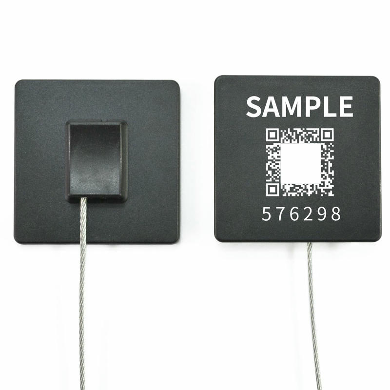 Dette billede fremhæver visning bagfra på Manipulationsbestandige RFID-kabelforseglinger til logistik til anvendelser inden for RFID-sikkerhedsforseglinger.