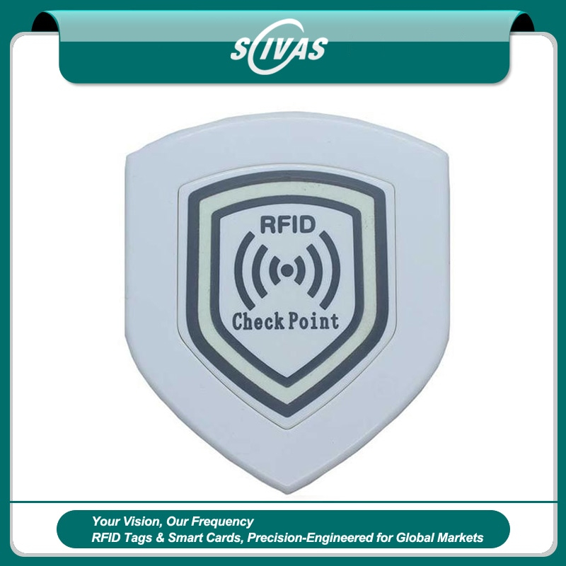 Rektangulært ABS RFID patruljemærke til sikkerhed