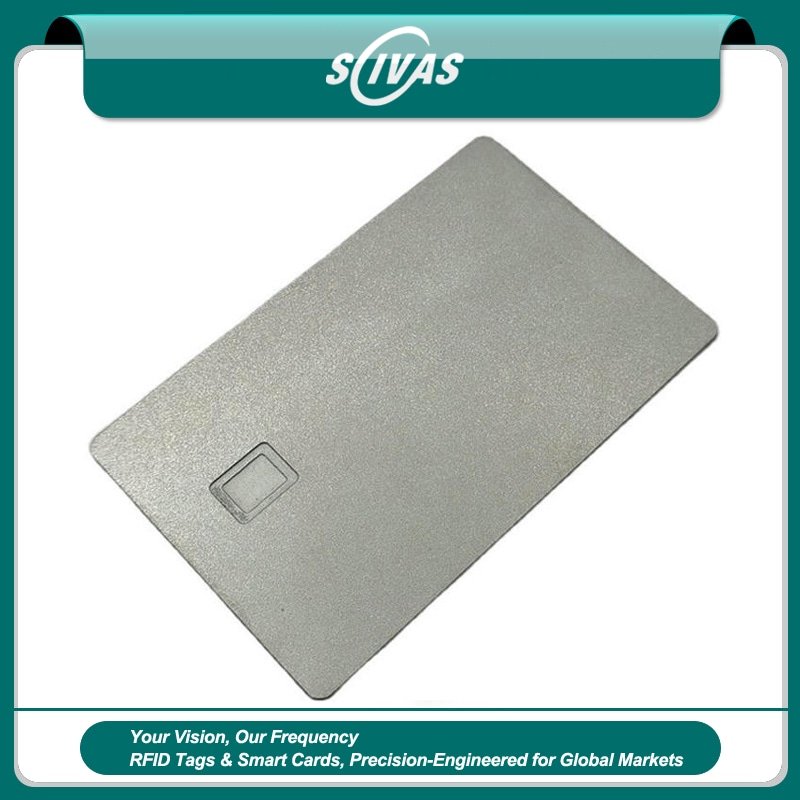 Specialdesignede metal chipkort med kontaktfelt