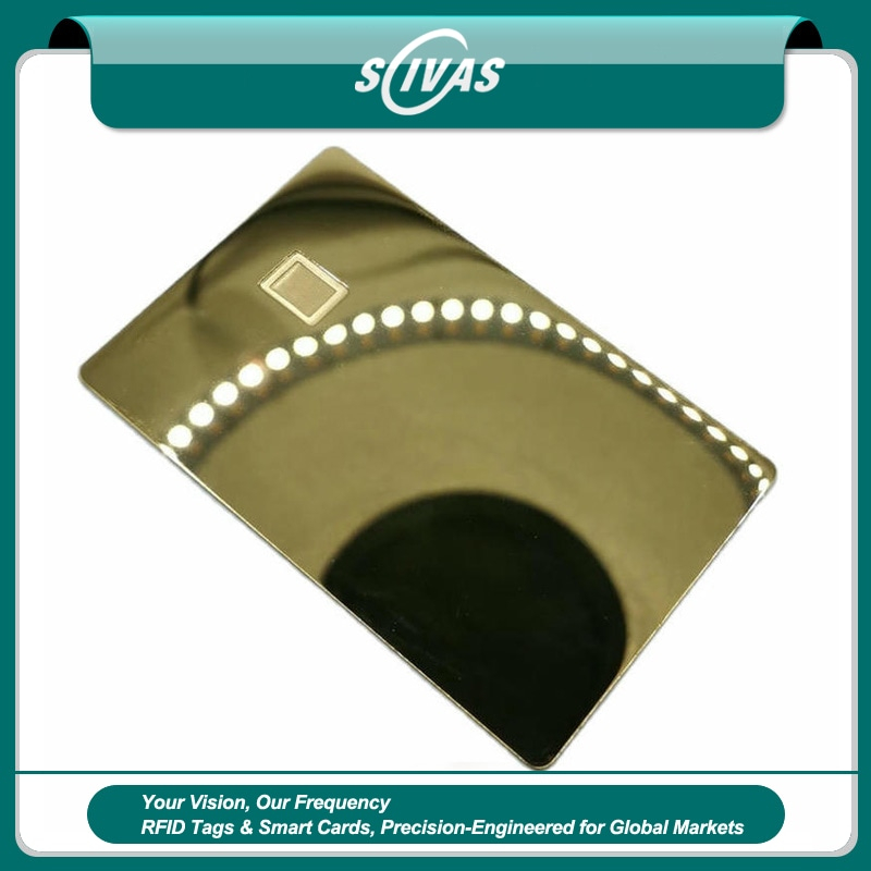 Metal IC-kort med 4442 og 4428 chip