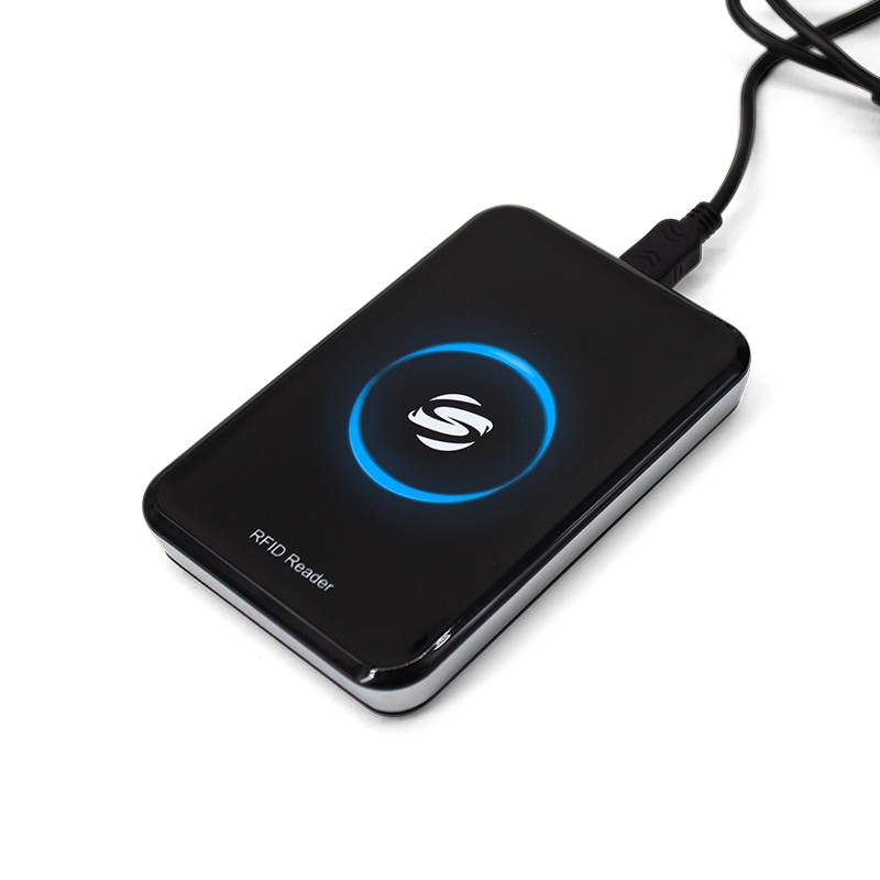 Produktbillede af OEM LF RFID-læser til 125KHz UID med antennelayout.