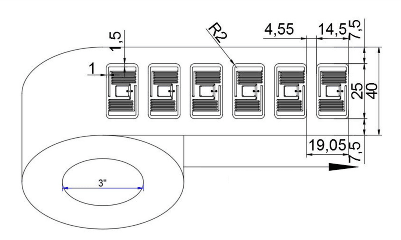 Specialtilpassede UHF RFID-etiketter til lagerstyring og sporing.