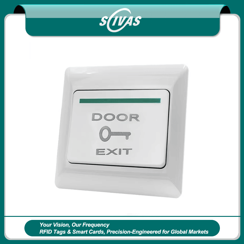 Touch exit-knap med LED-statuslys i to farver