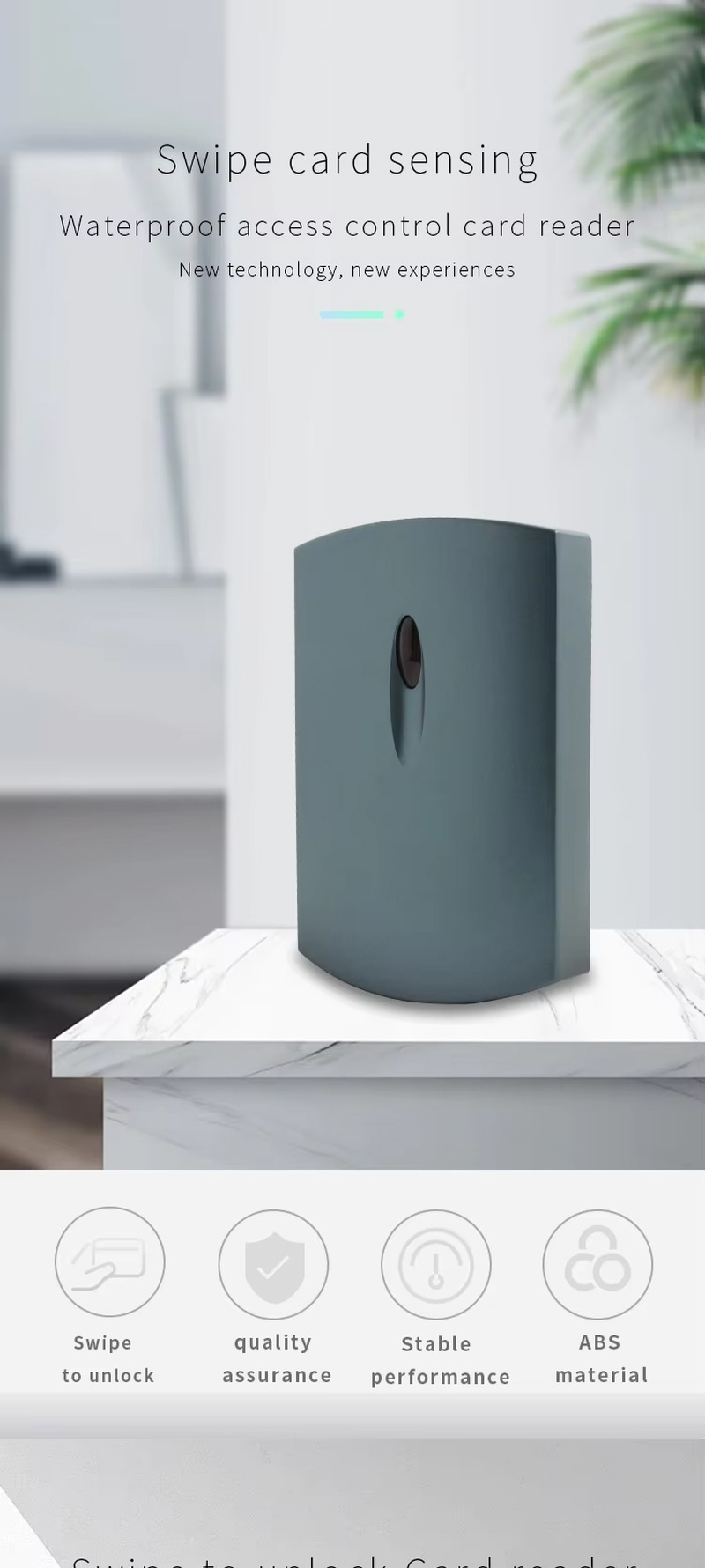 IP68 udendørs RFID-adgangslæser til sikre døre vist til RFID-adgangsløsninger.