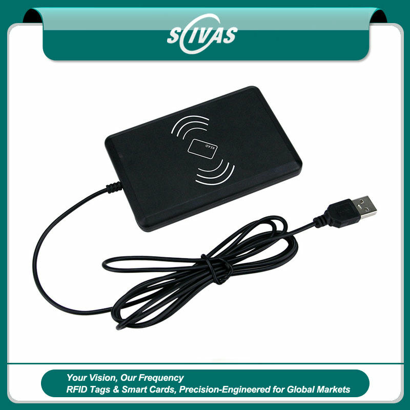 USB-HF-kortlæser og -skriver til adgangskort